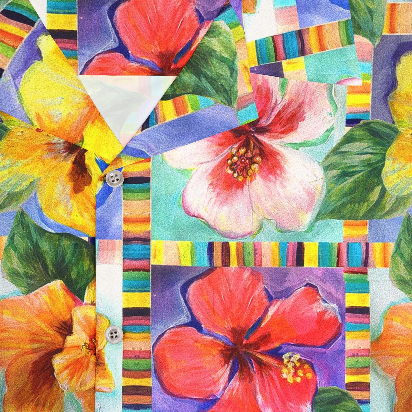 Hibiscus Hawaiian Shirt