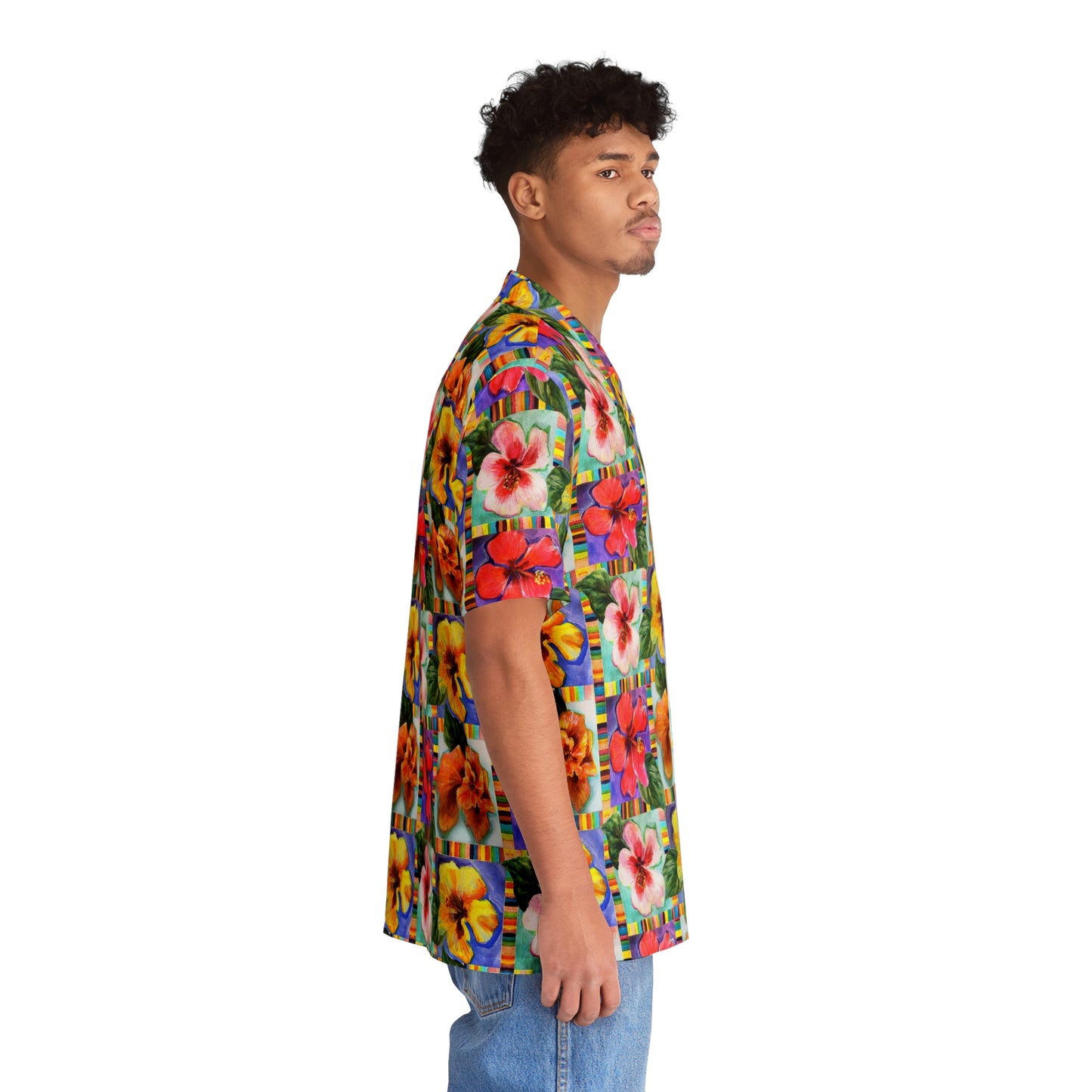 Hibiscus Hawaiian Shirt