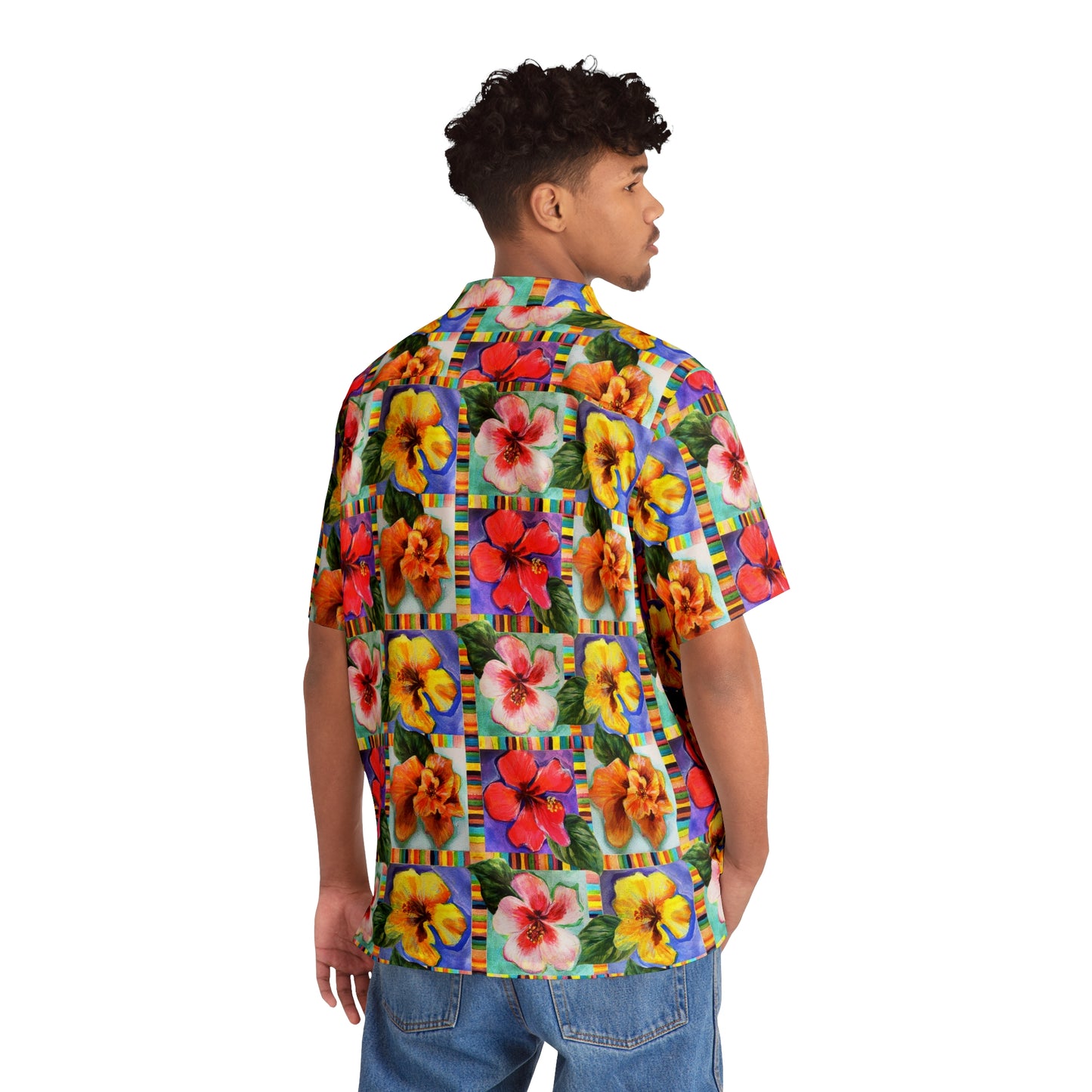 Hibiscus Hawaiian Shirt