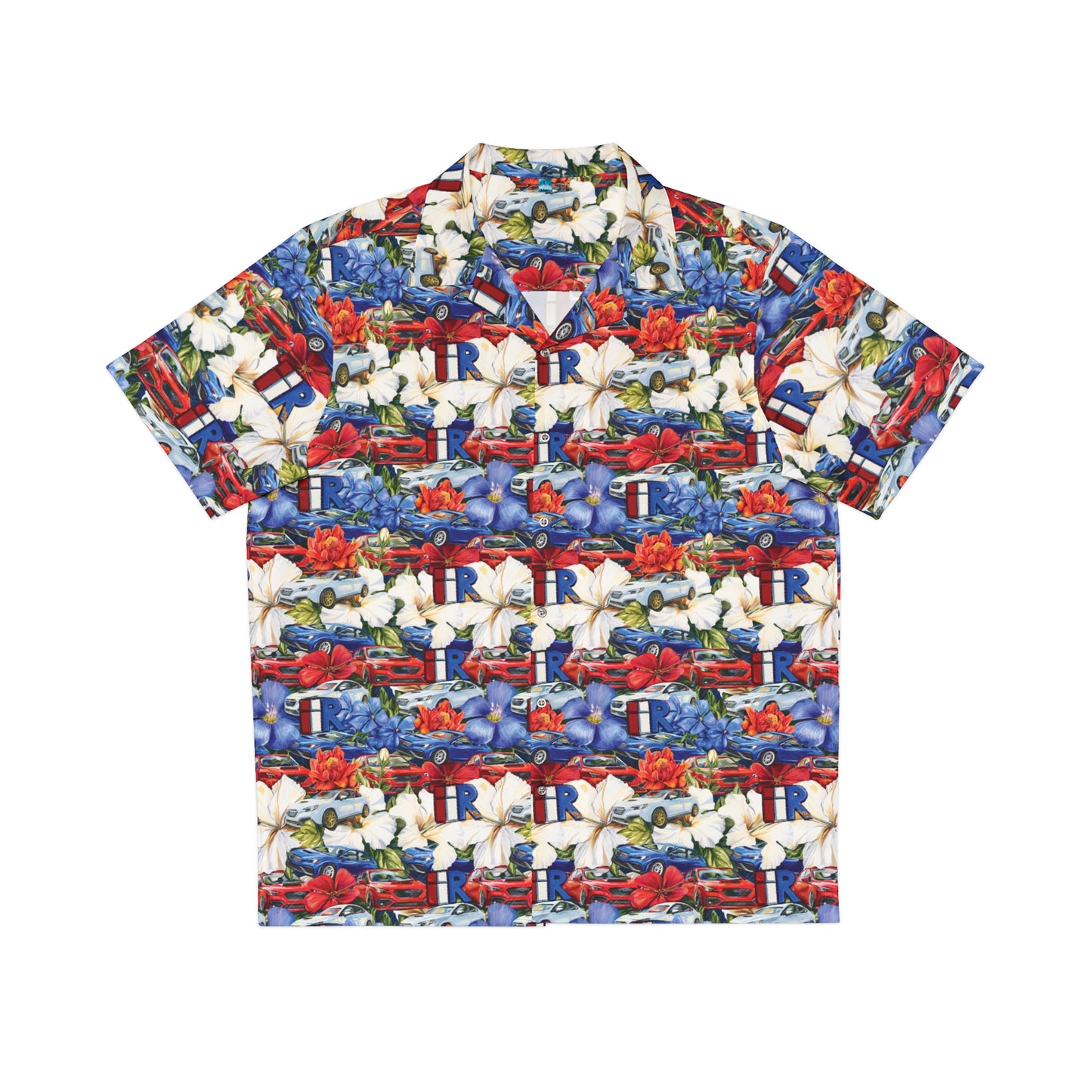 IIR Red White and Blue Hawaiian Shirt
