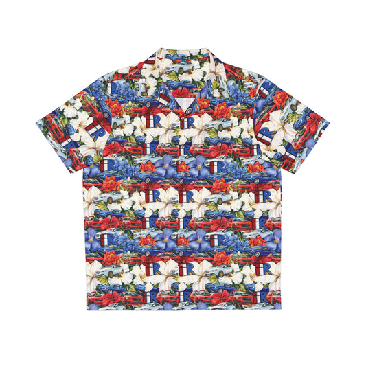 IIR Red White and Blue Hawaiian Shirt
