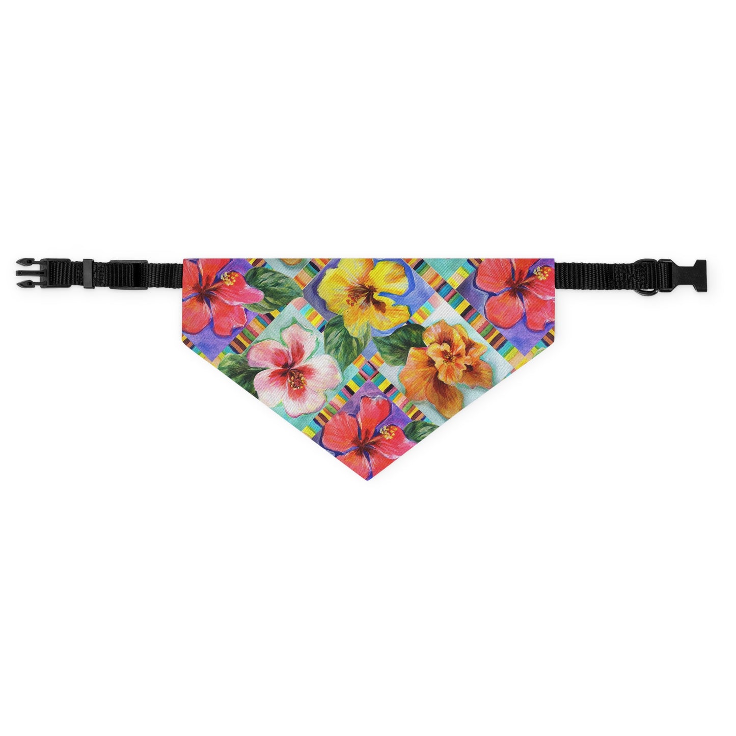 Hibiscus Pet Bandana Collar