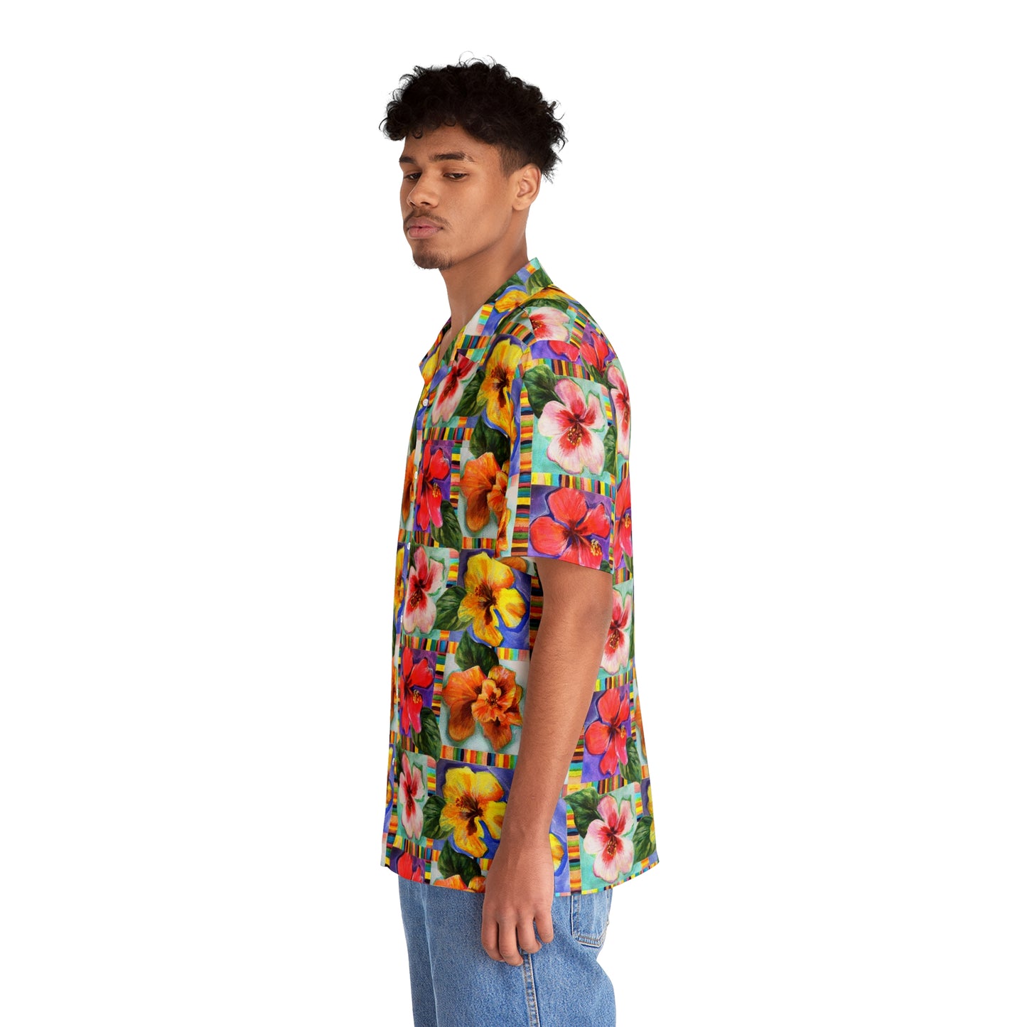 Hibiscus Hawaiian Shirt