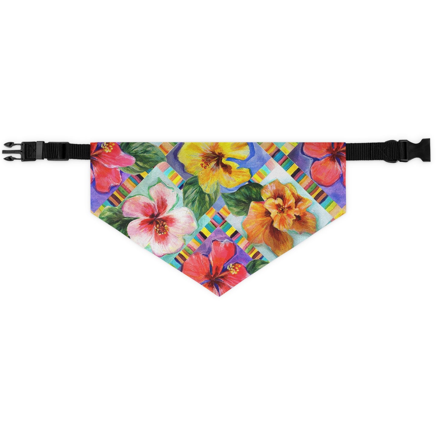Hibiscus Pet Bandana Collar