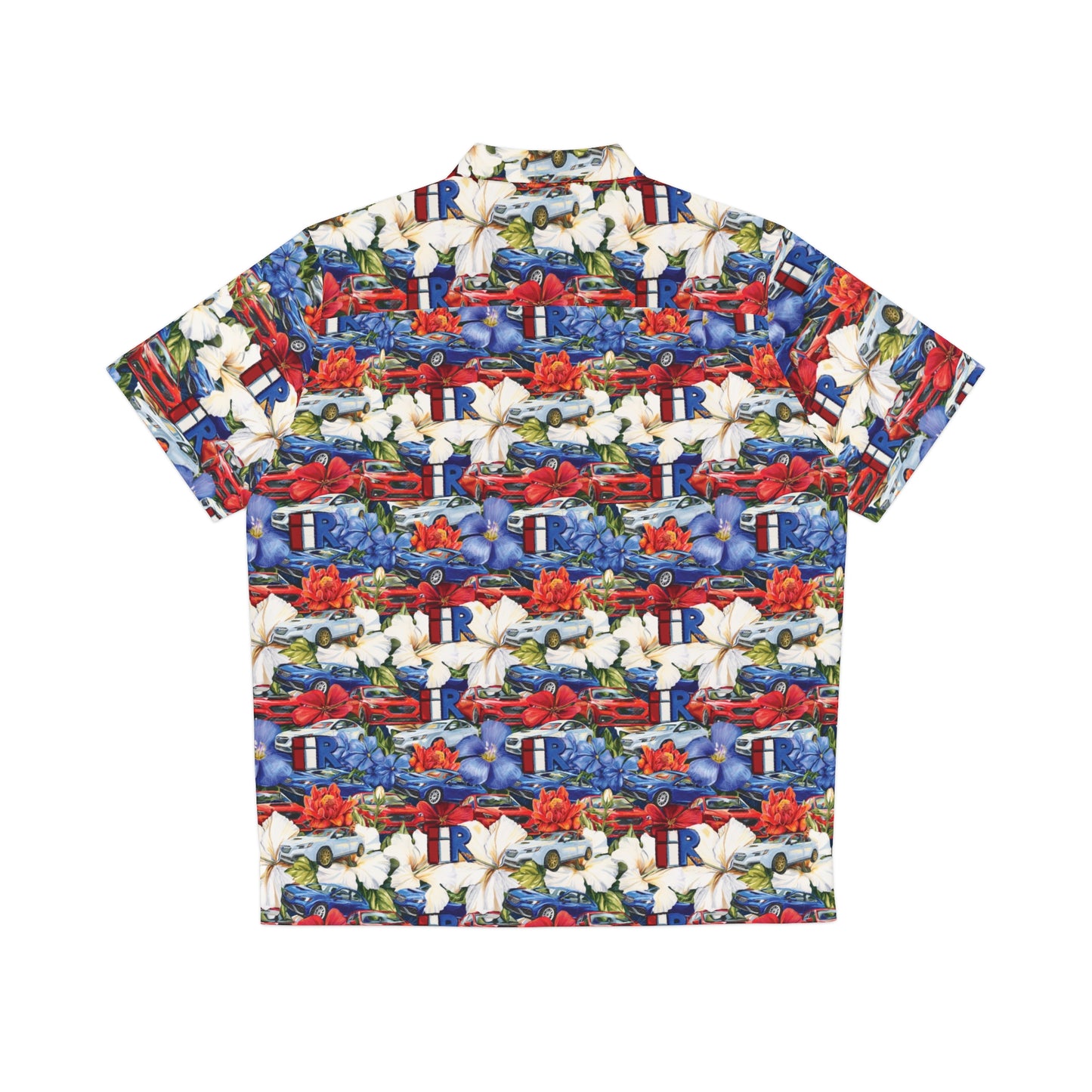 IIR Red White and Blue Hawaiian Shirt