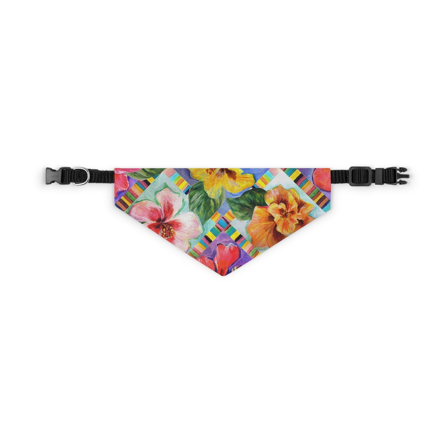 Hibiscus Pet Bandana Collar